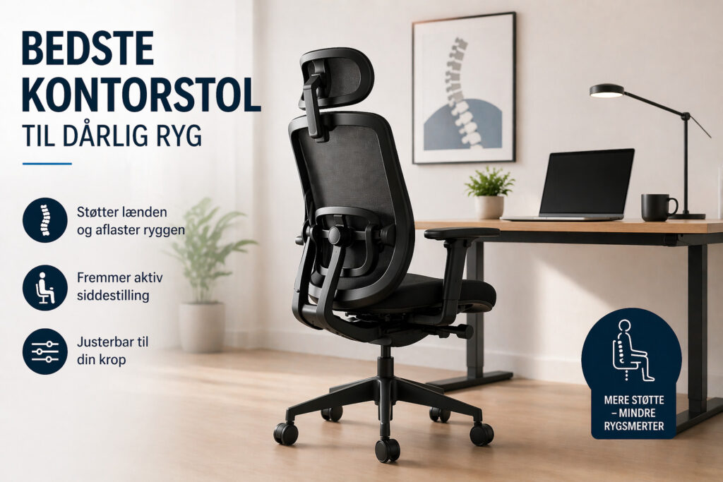 Bedste kontorstol til dårlig ryg