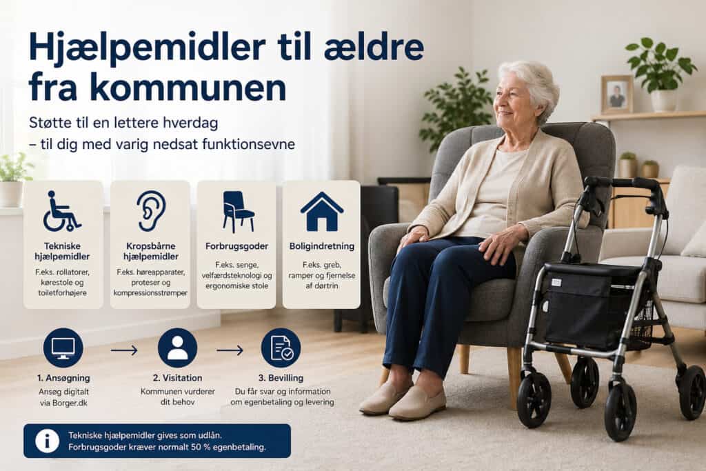 Hjælpemidler til ældre fra kommunen
